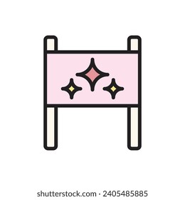 Celebration Placard Icon Vector Illustration