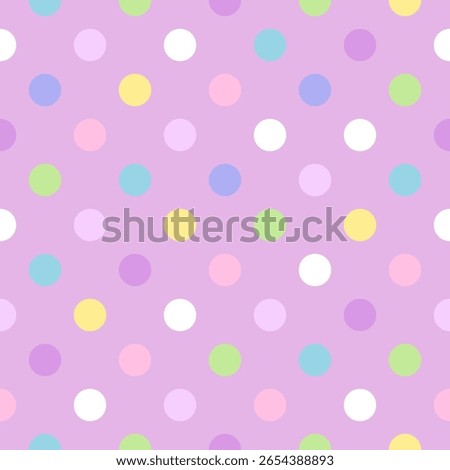 Celebration Polka Dot pattern, Colorful seamless texture.