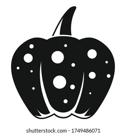 Celebration pumpkin icon. Simple illustration of celebration pumpkin vector icon for web design isolated on white background