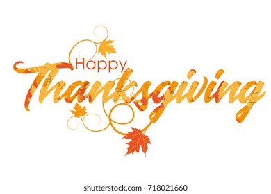 Celebration quote Happy Thanksgiving for Thanksgiving postcard.