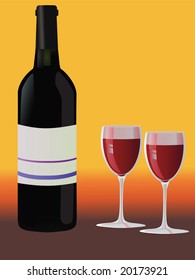 celebration with red wine