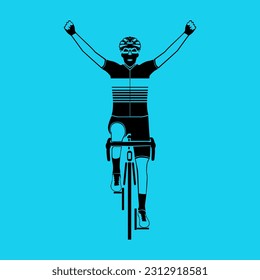 celebration of the road bike cycling race championship