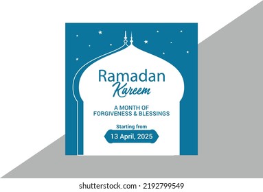 Celebration Social Media Post for Ramadan Kareem