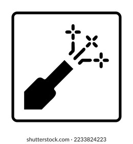 icono sólido de celebración. Iconos de firmas de medios sociales. Ilustración vectorial aislada para gráficos, diseño web, aplicaciones y sitios web