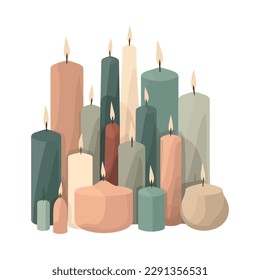 Celebration of spirituality with glowing candlelight backdrop icon