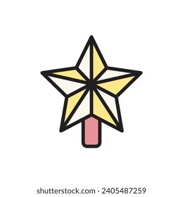 Celebration Star Icon Vector Illustration