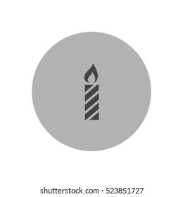 celebration striped candle christmas icon illustration vector, can be used for web and mobile design
