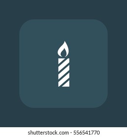 celebration striped candle christmas icon illustration vector, can be used for web and mobile design.