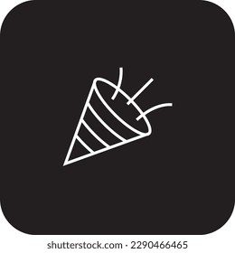 Celebration Teamwork and Management icon with black filled line style. happy, event, birthday, surprise, celebrate, entertainment, fireworks. Vector illustration