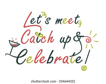 Celebration text design