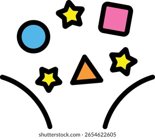 Celebration Theme Colorful Decorative Elements