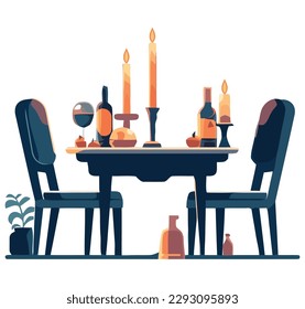 Celebration through candlelight design over white