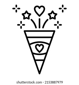 Icono vector de celebración. Se puede usar para imprimir, móviles y aplicaciones web.