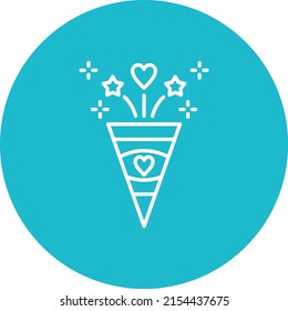 Icono vector de celebración. Se puede usar para imprimir, móviles y aplicaciones web.