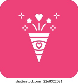 Icono vector de celebración. Se puede usar para imprimir, móviles y aplicaciones web.
