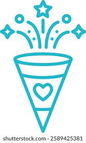 Celebration vector icon. Can be used for printing, mobile and web applications.