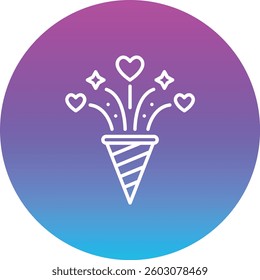 Celebration vector icon. Can be used for printing, mobile and web applications.