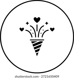 Icono de Vector de celebración. Se puede utilizar para aplicaciones de impresión, móviles y de Web.