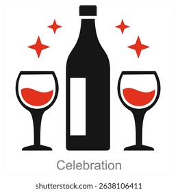 Celebration vector icon concept design