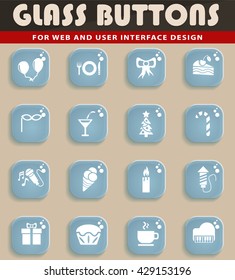 celebration web icons for user interface design