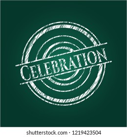 Celebration written on a blackboard
