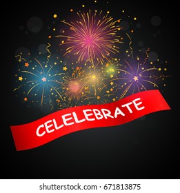 celebrations with fireworks 