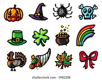 celebrations icons 2 - others of same series : http://www.shutterstock.com/lightboxes.mhtml?lightbox_id=499075