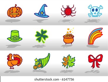 Celebrations icons 2 - others of the same series: http://www.shutterstock.com/lightboxes.mhtml?lightbox_id=499021