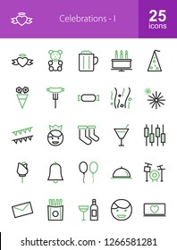 Celebrations Line Icons
