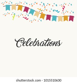 Celebrations Vector Template Design