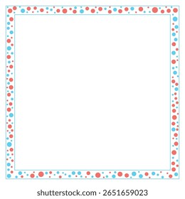 Celebrative, decorative rectangular frame. Anniversary, birthday, party, holiday, event. Vector illustration. Isolated. Transparent background.