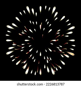 A celebrative pyrotechnic, flat illustration