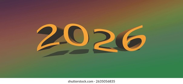 Celebratory 3D 2026: A Vibrant Welcome to the Future