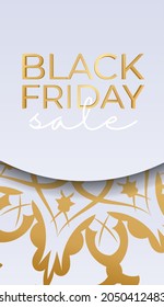 Celebratory Advertising Black Friday Beige Color Geometric Pattern