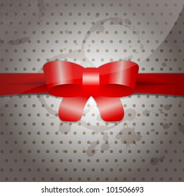 Celebratory background with bow