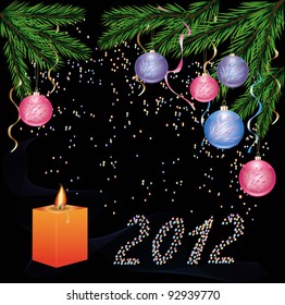 celebratory background by new year