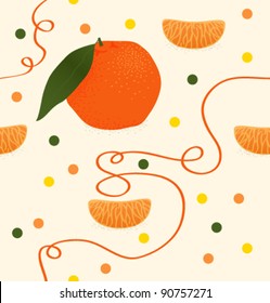 Feierlicher Hintergrund mit Mandarine