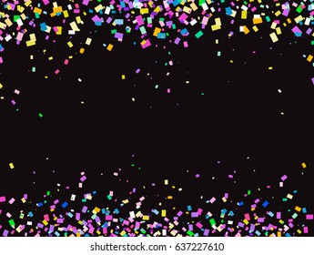 Celebratory background for your text with colorful serpentine.