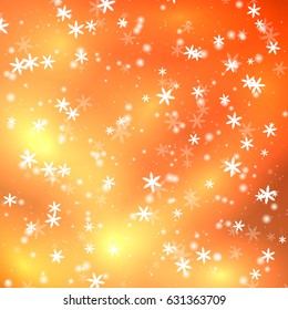 Celebratory elegant abstract background with bokeh lights and flowers