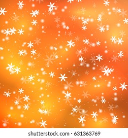 Celebratory elegant abstract background with bokeh lights and flowers