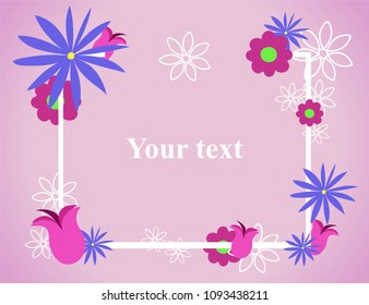Celebratory hand drawn vector postcard with text for weddings, greetings, invitations etc. 