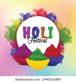 A celebratory Holi banner with engaging GIFs and emojis, tailor-made for social media platforms to express the joy and enthusiasm of the festival in a fun and interactive way.