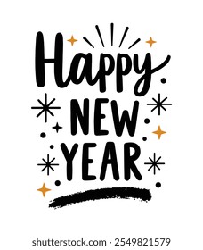 Celebratory New Year Wishes Design