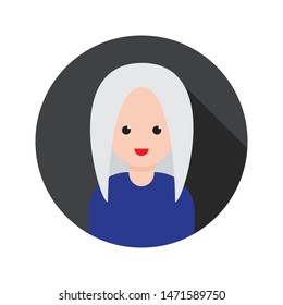celebrity glyph flat vector icon