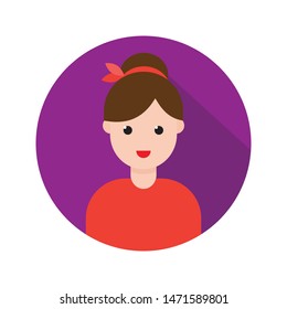 celebrity glyph flat vector icon