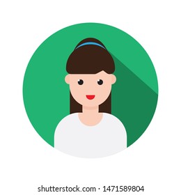 celebrity glyph flat vector icon