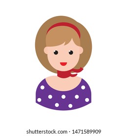 celebrity glyph flat vector icon