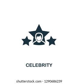 Celebrity icon. Premium style design from influencer collection. Pixel perfect celebrity icon for web design, apps, software, printing usage.