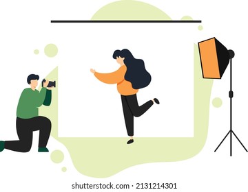 Celebrity photoshoot by male photographer