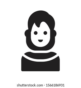 celebrity vector glyph flat icon 